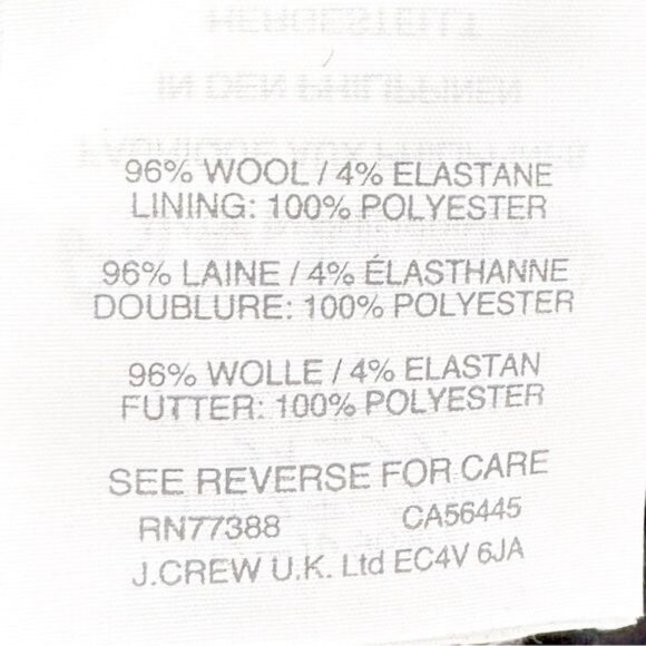 J Crew Wool Sleeveless Sheath Dress Black and White Herringbone Button 6 - Picture 8 of 11